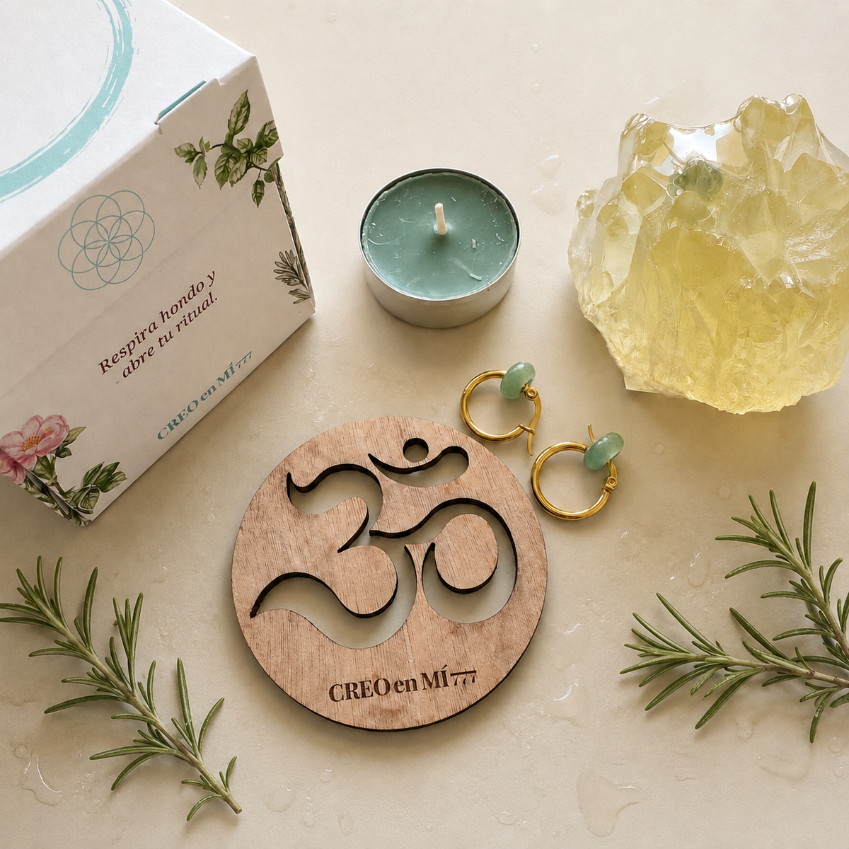 Pack Prosperidad · Alquimia + Pendientes Cuarzo Verde